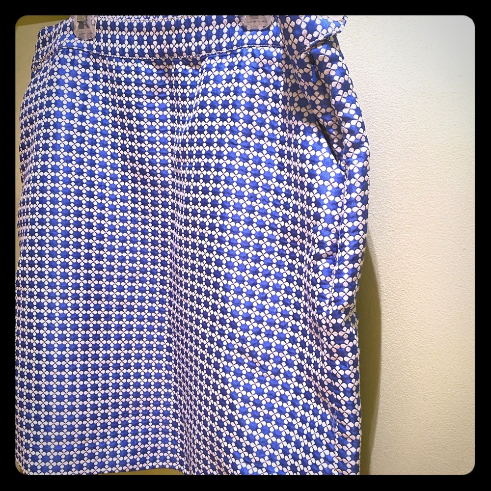 Brooks Brothers Blue and White Pencil skirt